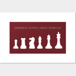 Chess Slogan - Impress with Chess 2 Posters and Art